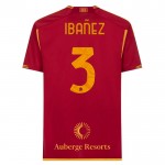 Günstige Fußballtrikots AS Roma Ibanez 3 Heimtrikot 2023-24 Kurzarm